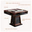 Table de jeu semi-automatique en bois massif brun foncé Mid-Century