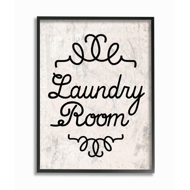 Laundry Room, impression panoramique sur toile, H 20 po x l 16 po, Giclée encadrée noir minuit