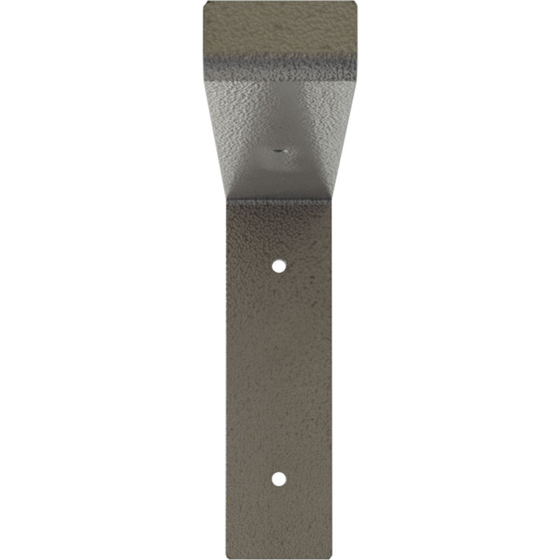 Support de tablette en acier, Argent martelé, H 7 po x l 2 po x P 12 po