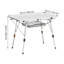 Couche de maille pliante en aluminium pour table de camping