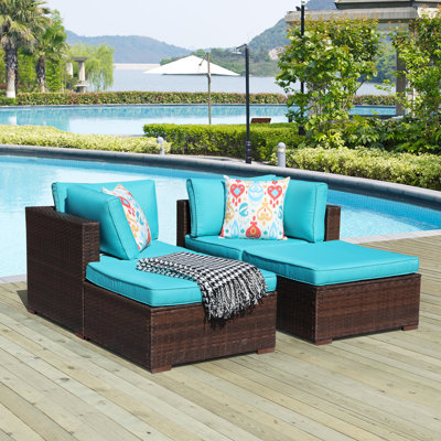 Presious 29.6'' Wicker Outdoor Patio Sectional