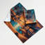 Tapisserie murale Sci Fi Desert oasis palmiers-133633032