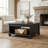 Weston Traditional 31.5" W Square Coffee Table With Shelf-743965989