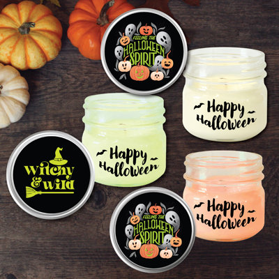 Bougie à la cire de soja 8 oz d'Halloween Spirit II Ensemble