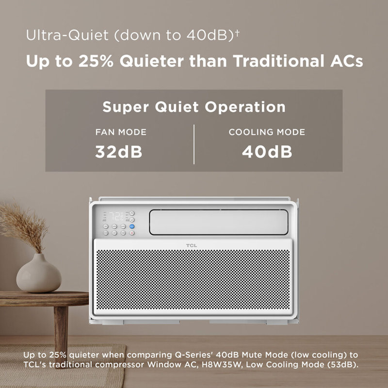 TCL 12,000 BTU Smart Inverter Window Air Conditioner with Remote
