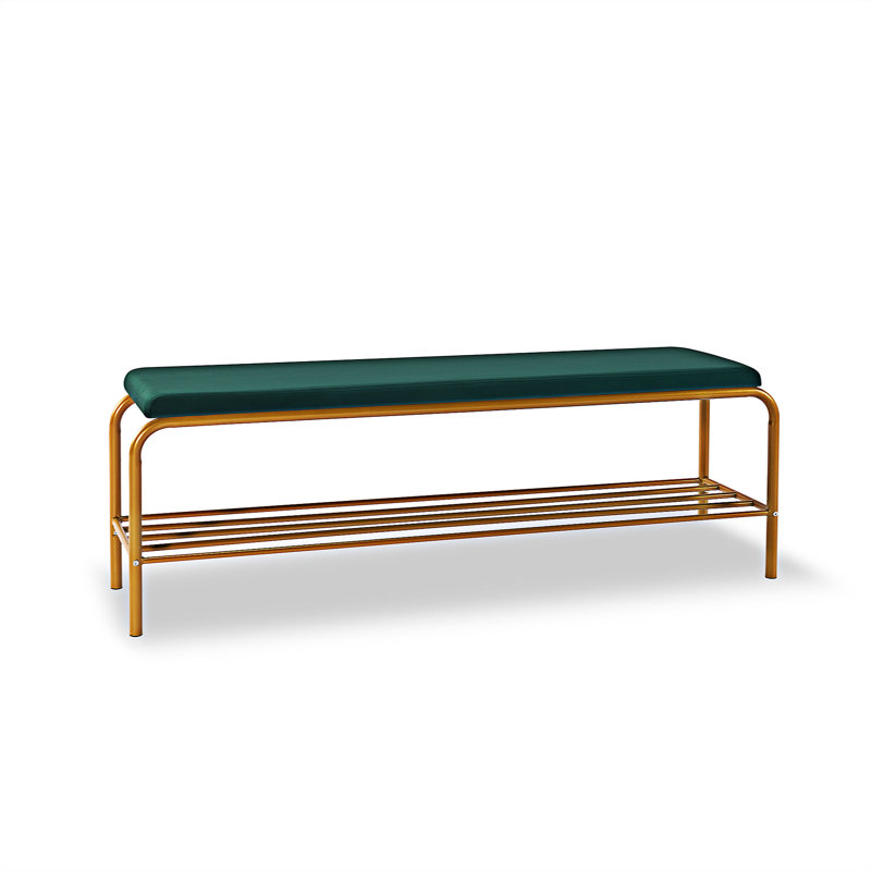 Banc en métal Shlok, Vert