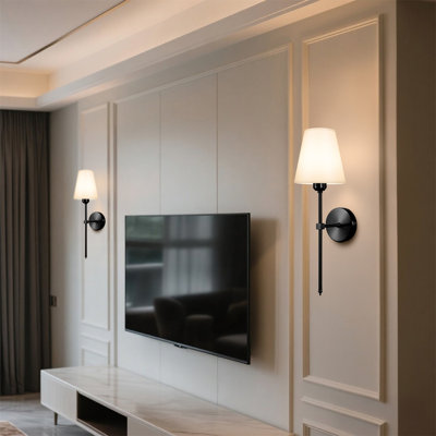 Battery Operated Wall Sconces Set of 2,LED Rechargeable Wall Lights Remote Controlled, Warm to Cool White Adjustable Brightness, Wireless Sconce with Linen Fabric for Bedroom Living Room Decor