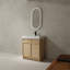 Freestanding Bathroom Vanity with White Sink & 2 Soft-Close Cabinet Doors-1594167066
