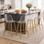 Tabourets de bar modernes de 25,5 po de hauteur comptoir en acrylique transparent avec structure en métal et repose-pieds-720376865-720376927