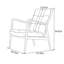 Chaise confortable en noyer noir