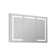 32"H Recessed or Surface Mount LED Medicine Cabinet with Clock, Temperature, Anti Fog Function