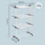 Séchoir à linge pliable à 4 niveaux de 173 cm de hauteur, acier inoxydable, séchoir à linge, séchoir à linge, usage intérieur / extérieur, blanc