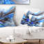 Grand coussin lombaire en fleur fractale floral