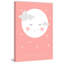 Moon Face Pink by Karen Zukowski - Wrapped Canvas Painting-18642738