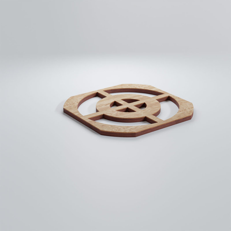 Panneaux muraux décoratifs en bois Sullivan, Chêne rouge, H 15 3/8 po x l 15 3/8 po x P 3/8 po