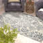 Tapis ivoire / argent en laine / viscose touffeté à la main Domingues-1834000377