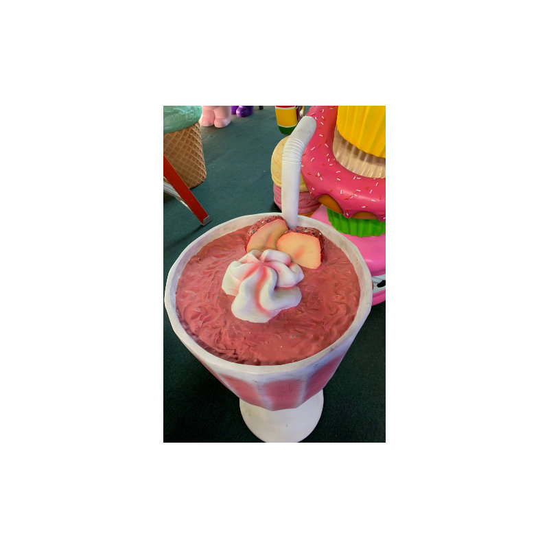 Statue de lait frappé à la crème fraise Broomhall