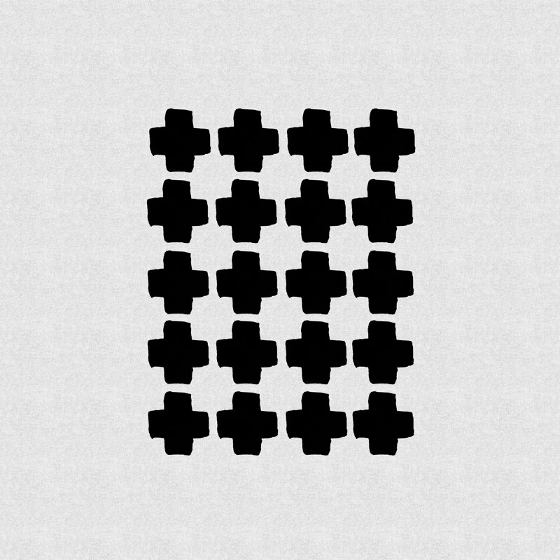 «Black and White» par Dana Shek - reproduction d'art sur toile tendue, H 20 po x l 20 po, Imprimé avec cadre blanc, Oui