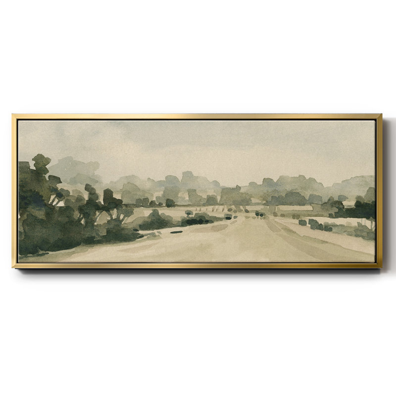Rural Roads I- Framed Canvas
