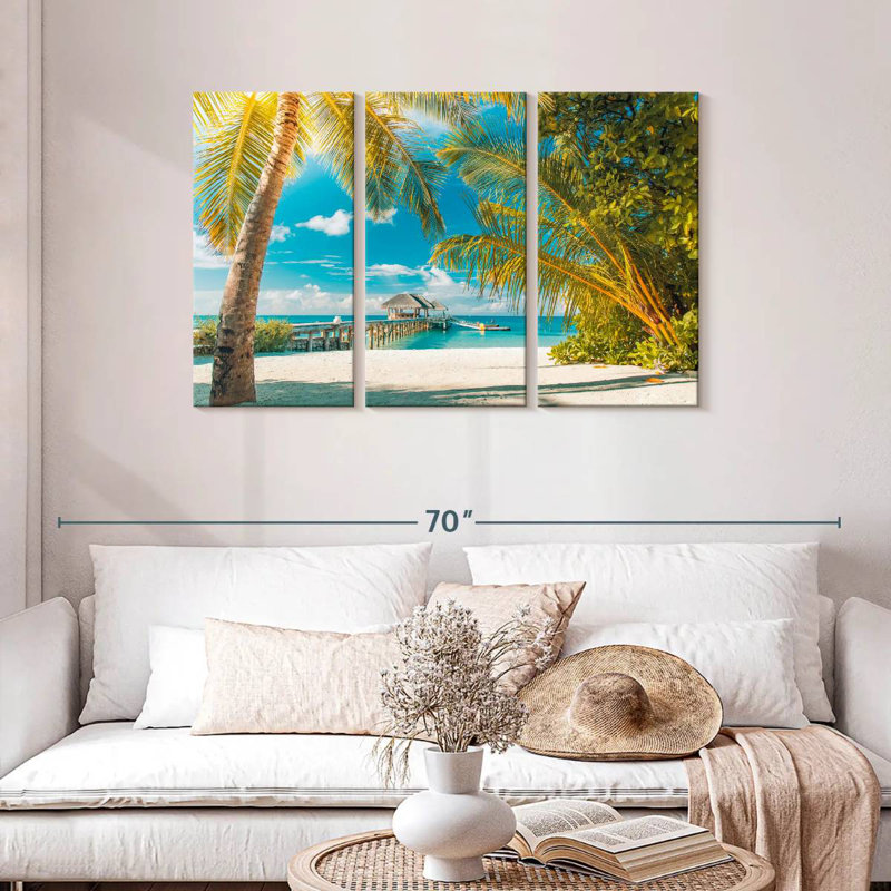 Plage d'été Gillard Maldives, H 28 po x l 45 po