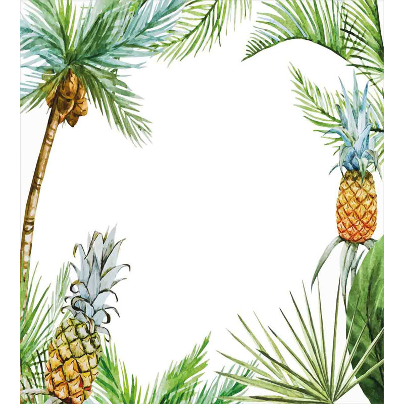 Coastal Polyester Duvet Cover, Twin Duvet Cover + 1 Standard Sham