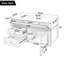 Meuble-lavabo mural 36 po avec lavabo mural 36 po, 3 tiroirs et portes à fermeture en douceur-133488887