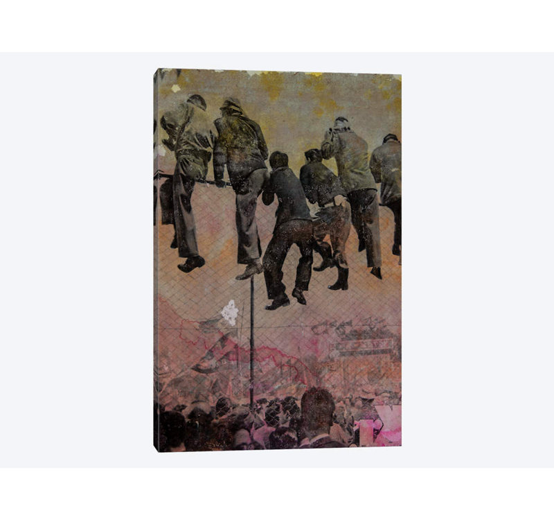 « spectateurs » par db waterman, reproduction d’impression sur toile tendue, H 18 po x l 12 po x P 1,5 po, Toile tendue