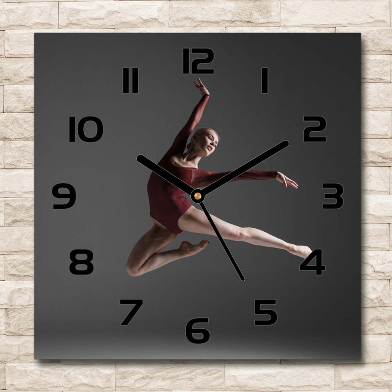 Ilora Glass Wall Clock, Black