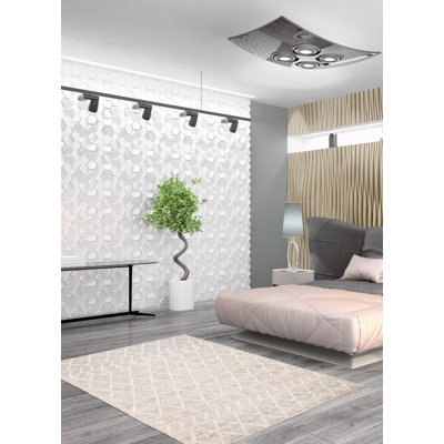 Tapis unique en laine nouvel âge 6 pi 3 po x 8 pi 11 po Bernardine