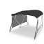 Dessus de bateau 54 po H 54 po: toile en polyuréthane marine 600D, rideaux latéraux translucides à fermeture à glissière, structure en aluminium de 1 po, soleil imperméable (version rideau latéral translucide)-125517068