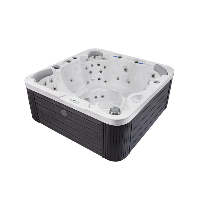 Buenospa Jersey 6-Person Square Hot Tub with 46 Jets