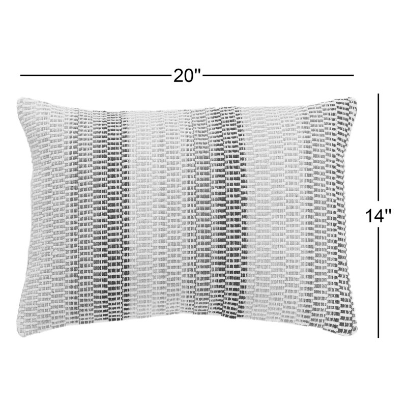 Housse et insert de coussin rectangulaire 100% coton Bruce