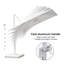 Parasol carré blanc en porte-à-faux décalé de 96 po Rosinski-49932559