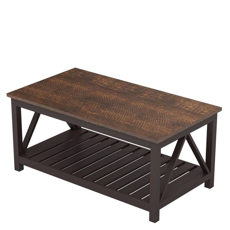 Table basse gigogne Cevon, Brun
