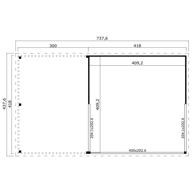  14 x 10 Ft. Canopy Extension For 5
