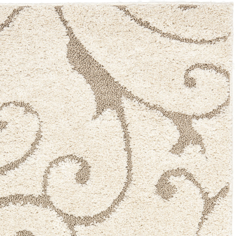Benedetti Hooked Rug, Rectangle 183 x 274 cm, Ivory/Beige