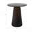 18-Inch Brass Base Smokey Brown Glass Accent Table - 16" x 16" x 18"