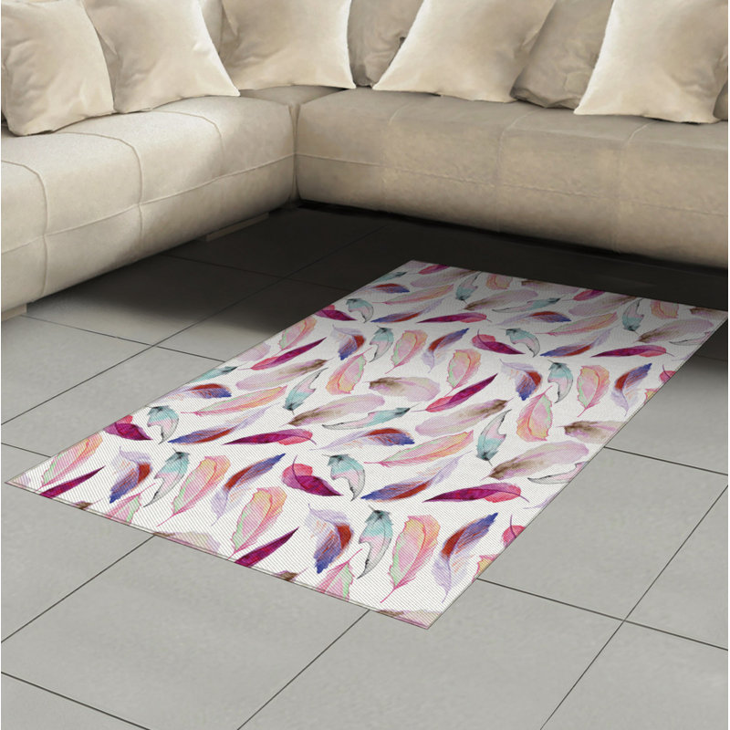 Romantic High Density Long Fiber Poly Threads Decorative Area Rug Carpet, Rectangle 4' x 5'8"