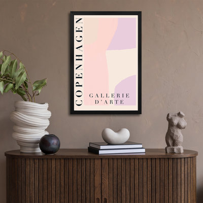 Pastel Copenhagen Modern Art, affiches encadrées de qualité supérieure