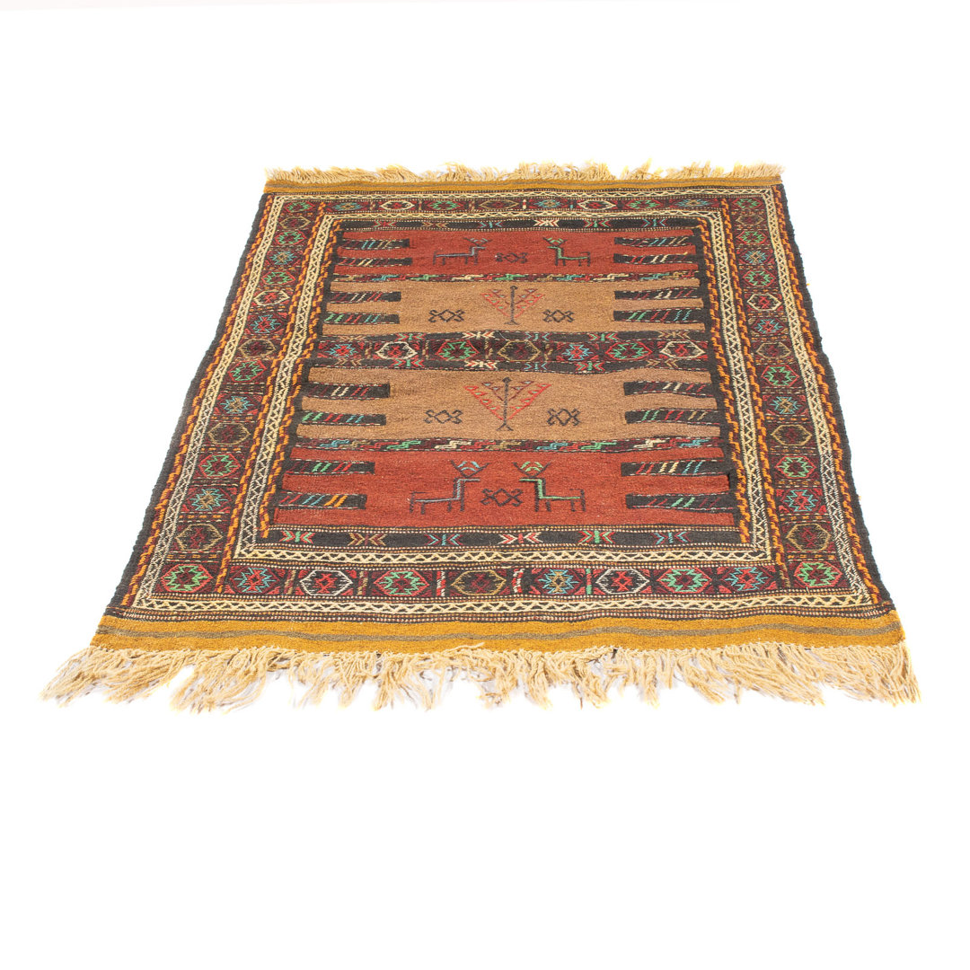 Gracie Oaks Kelim Teppich - Oriental - 169 x 100 cm - mehrfarbig