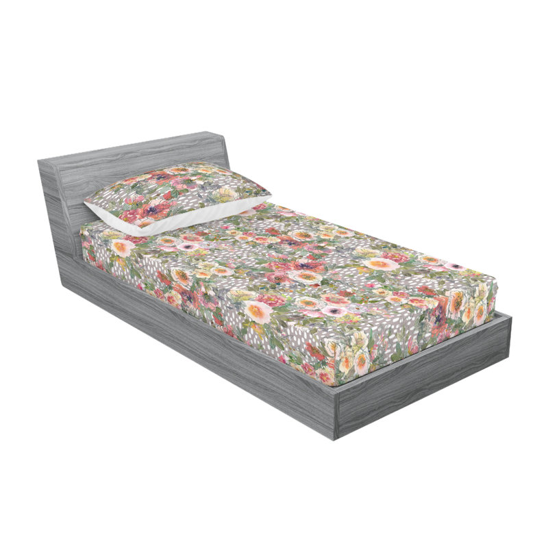 Drap-housse et taie décorative Ambesonne, Ensemble de draps pour lit simple TG avec 1 taie d