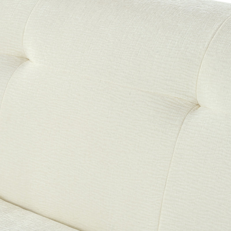 Canapé 3 places 85,8 po en chenille, Beige