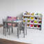 Ensemble de table et de chaises en bois pour enfants et 2 chaises carrées pour enfants et enfants