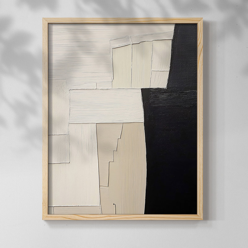Série ABSTRACT DCLxxix - reproduction encadrée de qualité supérieure - prête à être accrochée - aucun clou requis