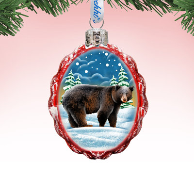 3'' Glass Holiday Shaped Ornament