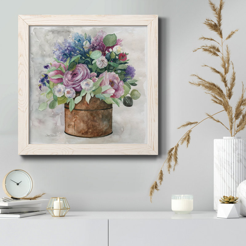 «Playful Nature 6», reproduction d'art sur toile encadrée, H 31,5 po x l 31,5 po x P 1,5 po, Cadre blanc