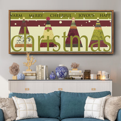 «Happy Merry Joyous», toile encadrée