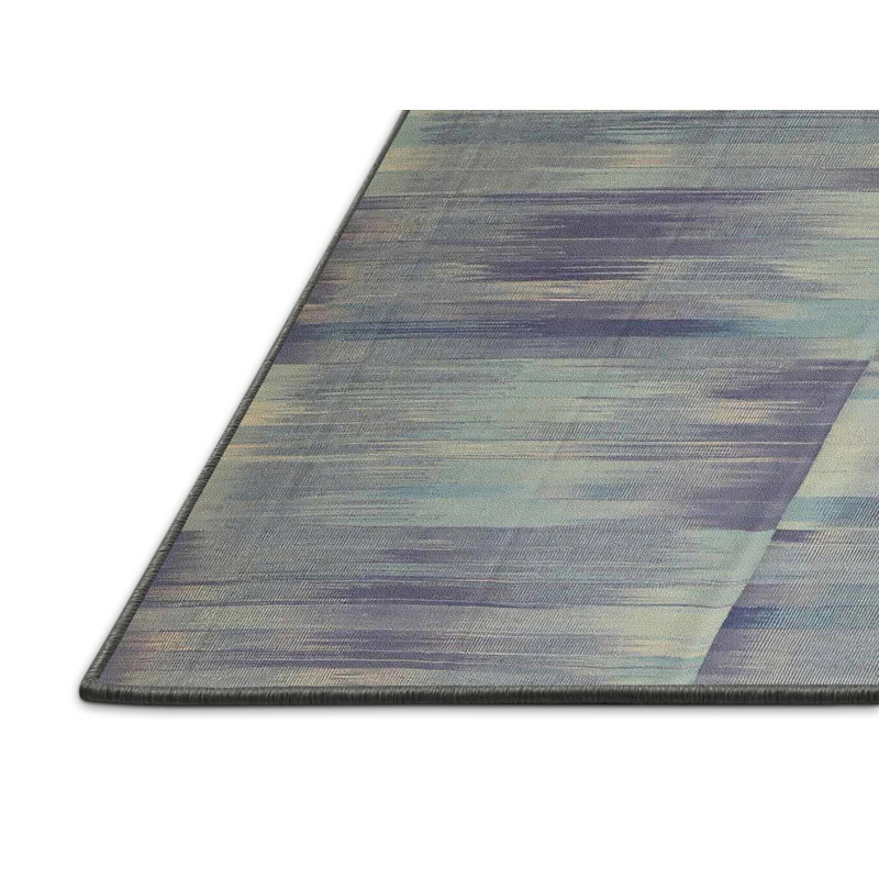 Tapis contemporain gris, Rectangle 4 pi x 6 pi