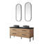 Meuble-lavabo double en chêne nord-américain Kaminski-529932640
