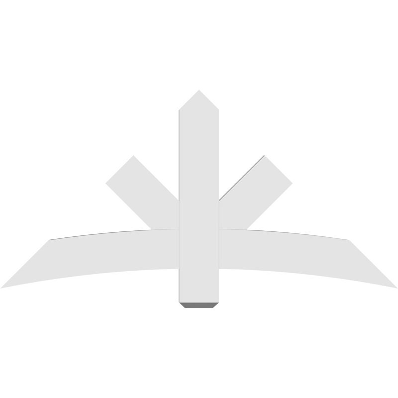 Support de pignon Alberta Alberta, H 30 po x l 60 po (pas: 12/12), P 2 po x F 6 po, PVC